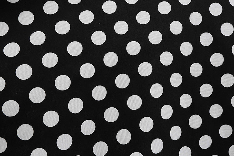 Women Vintage 50s 60s Polka Dot Swing A-line Evening Party Cocktail Dresses Black