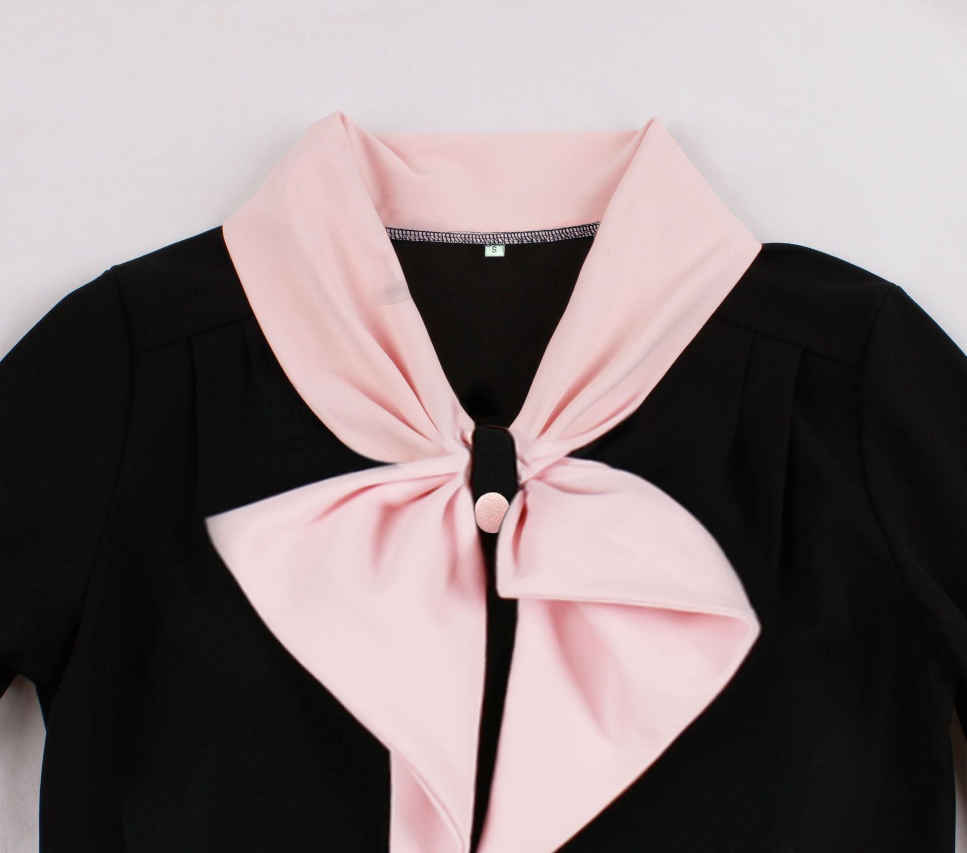 Women Vintage Buttons Down 50s A-Line Casual Prom Swing Dress Pink