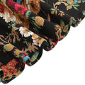 Women Vintage Floral Print A Line Midi Skirt 1950s Circle Skirts Orange