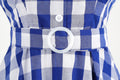 Women Vintage Pink Plaid Dress Buttons Down 50s Flared A-Line Swing Dress Pink Blue