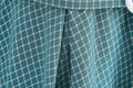 Women Vintage  Plaid Short Sleeve Dress with Belt Rockabilly Party 50S Swing Dress Green