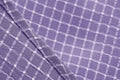 Women Vintage  Plaid Short Sleeve Dress with Belt Rockabilly Party 50S Swing Dress Purple
