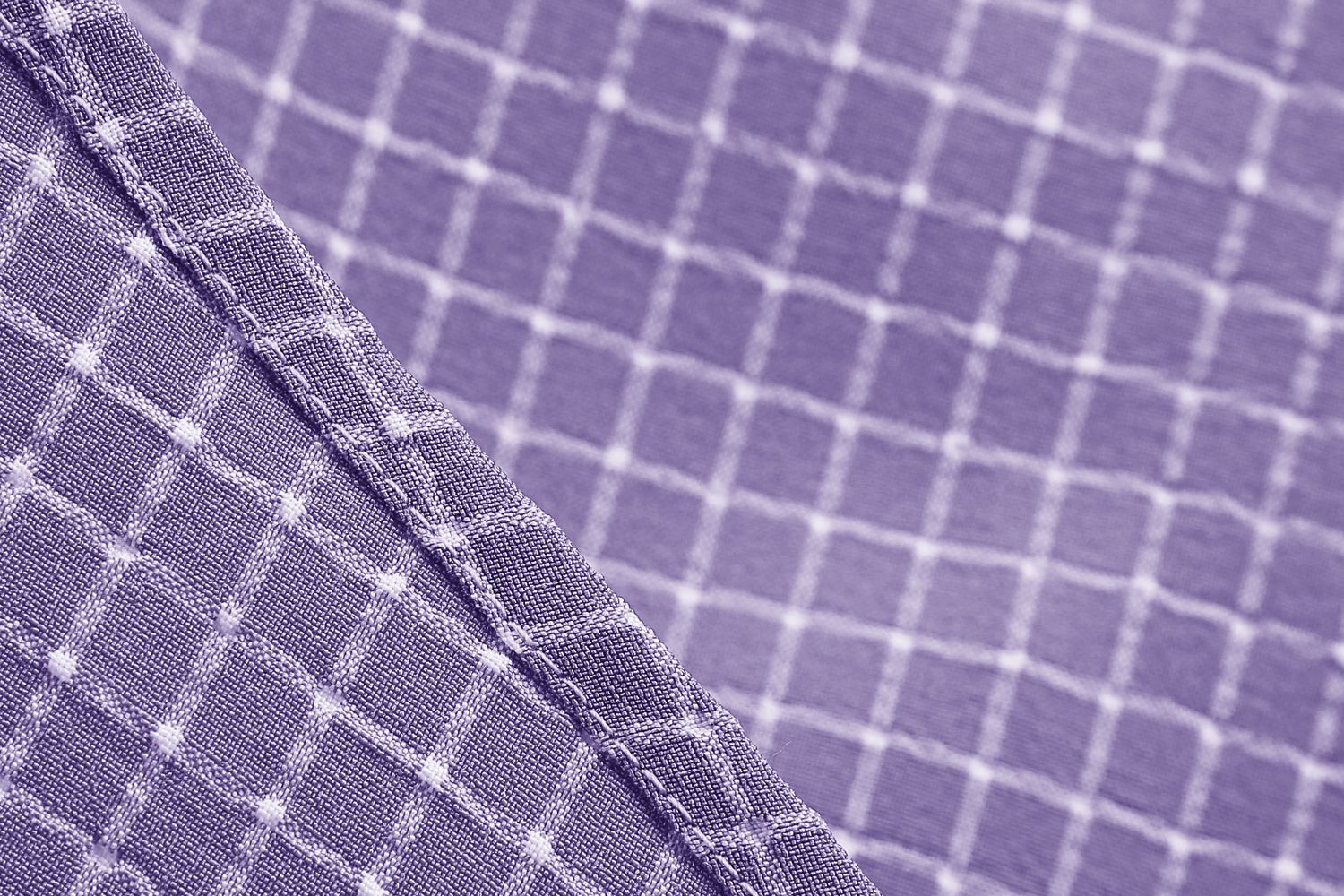 Women Vintage  Plaid Short Sleeve Dress with Belt Rockabilly Party 50S Swing Dress Purple