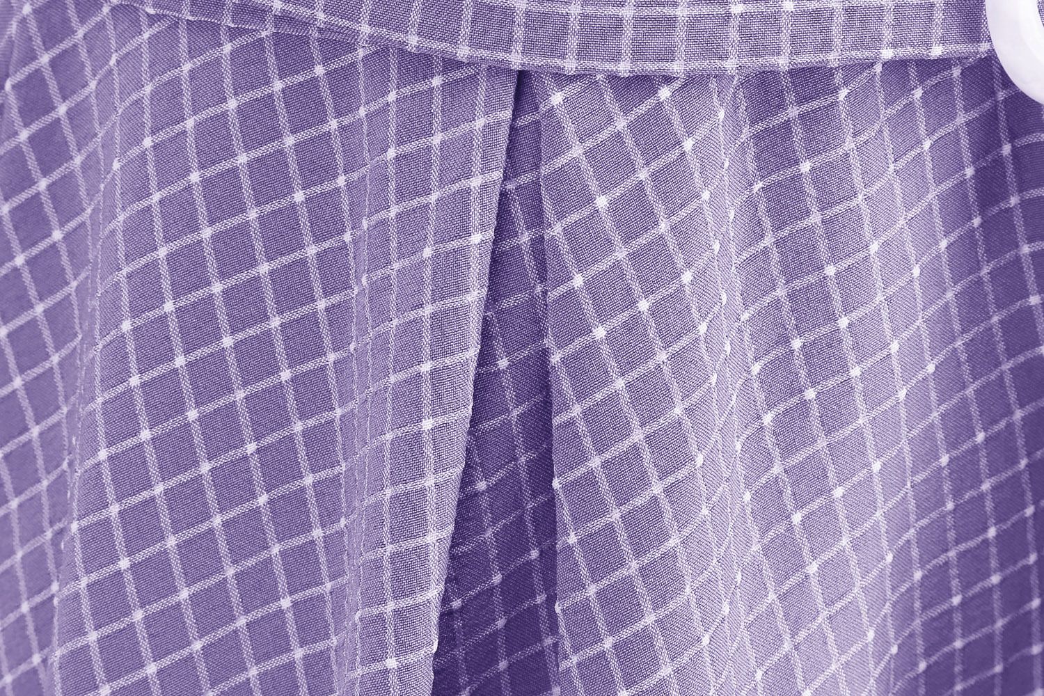 Women Vintage  Plaid Short Sleeve Dress with Belt Rockabilly Party 50S Swing Dress Purple