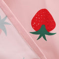 Women Vintage Rockabilly Dress 1950s Strawberry Cherry Party Dress Pink