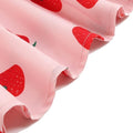 Women Vintage Rockabilly Dress 1950s Strawberry Cherry Party Dress Pink