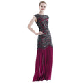 Womens 1920s Flapper Dress Vintage Gatsby Party Sequin Maxi Cocktail Dresses Red