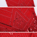 Womens 1920s Flapper Sequin Beads Roaring 20s Gatsby Costume Fringed Dress Red