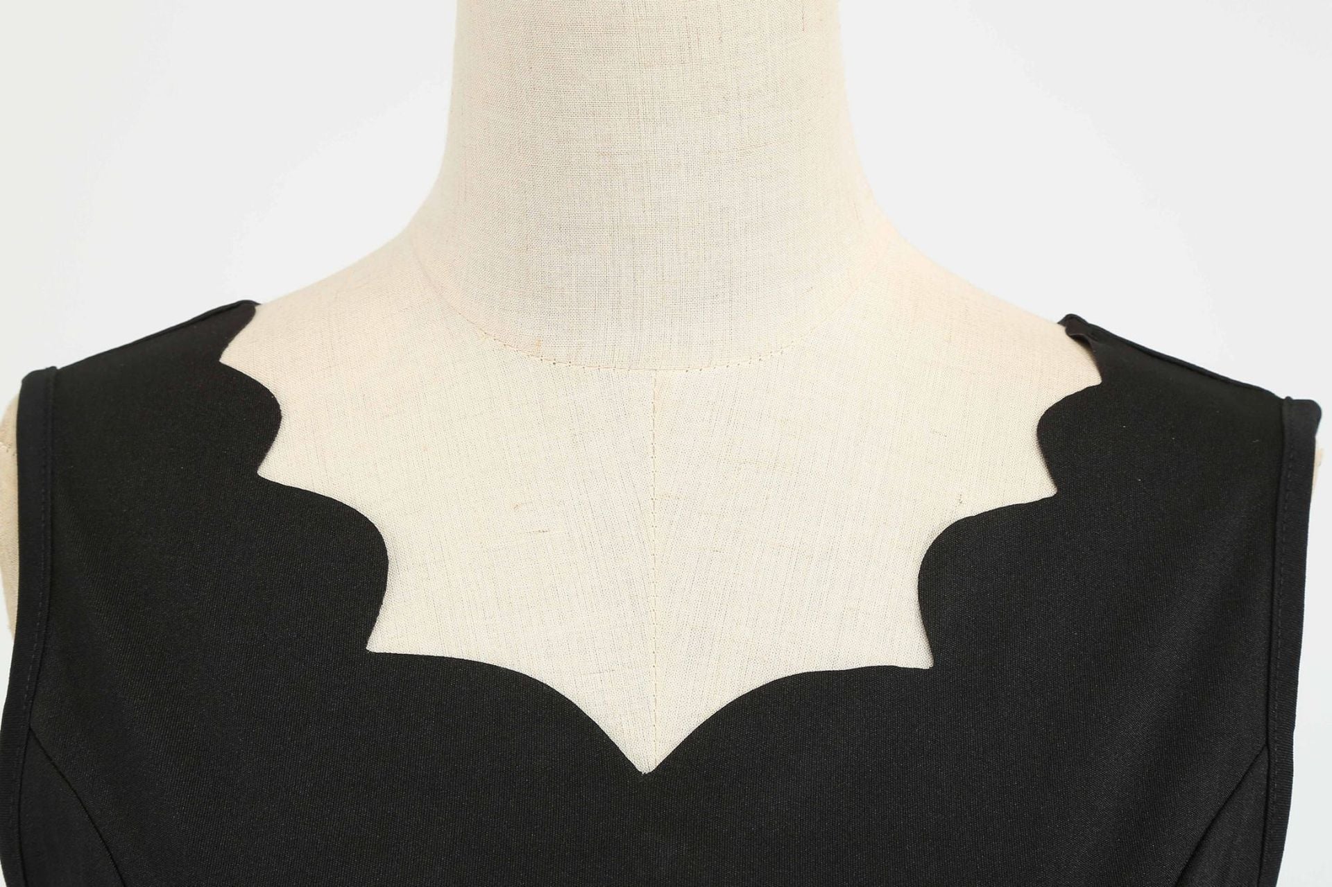 Womens 1950s Polka Dot Summer Dress Sleeveless V-Neck Elegant Vintage Party Dress Purple Black