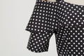 Womens 1950s Retro Rockabilly Polka Dot Casual Dress Vintage Style Prom Dress Black