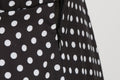 Womens 1950s Retro Rockabilly Polka Dot Casual Dress Vintage Style Prom Dress Black