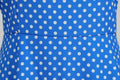 Womens 1950s Retro Rockabilly Polka Dot Casual Dress Vintage Style Prom Dress Blue
