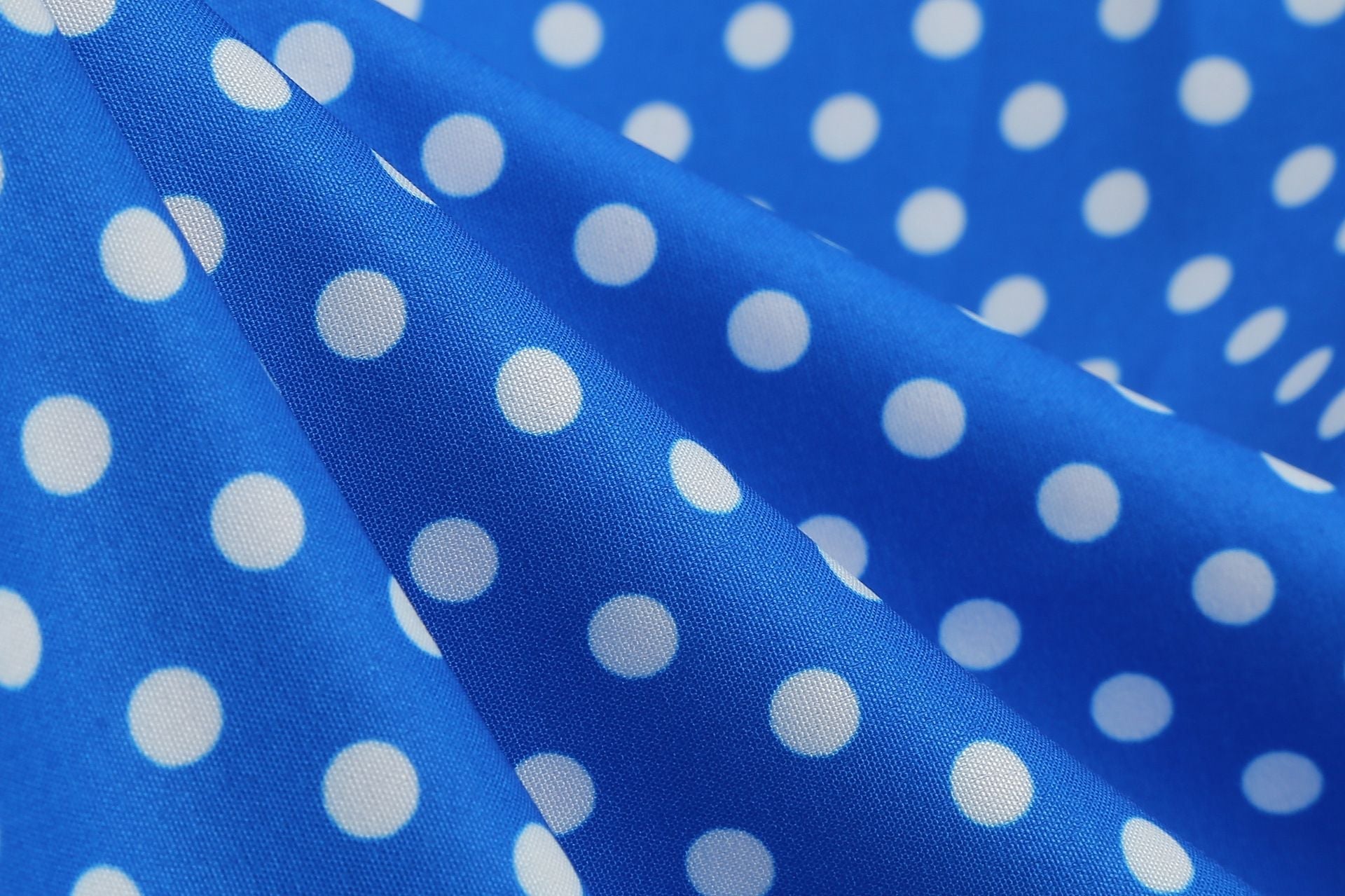 Womens 1950s Retro Rockabilly Polka Dot Casual Dress Vintage Style Prom Dress Blue