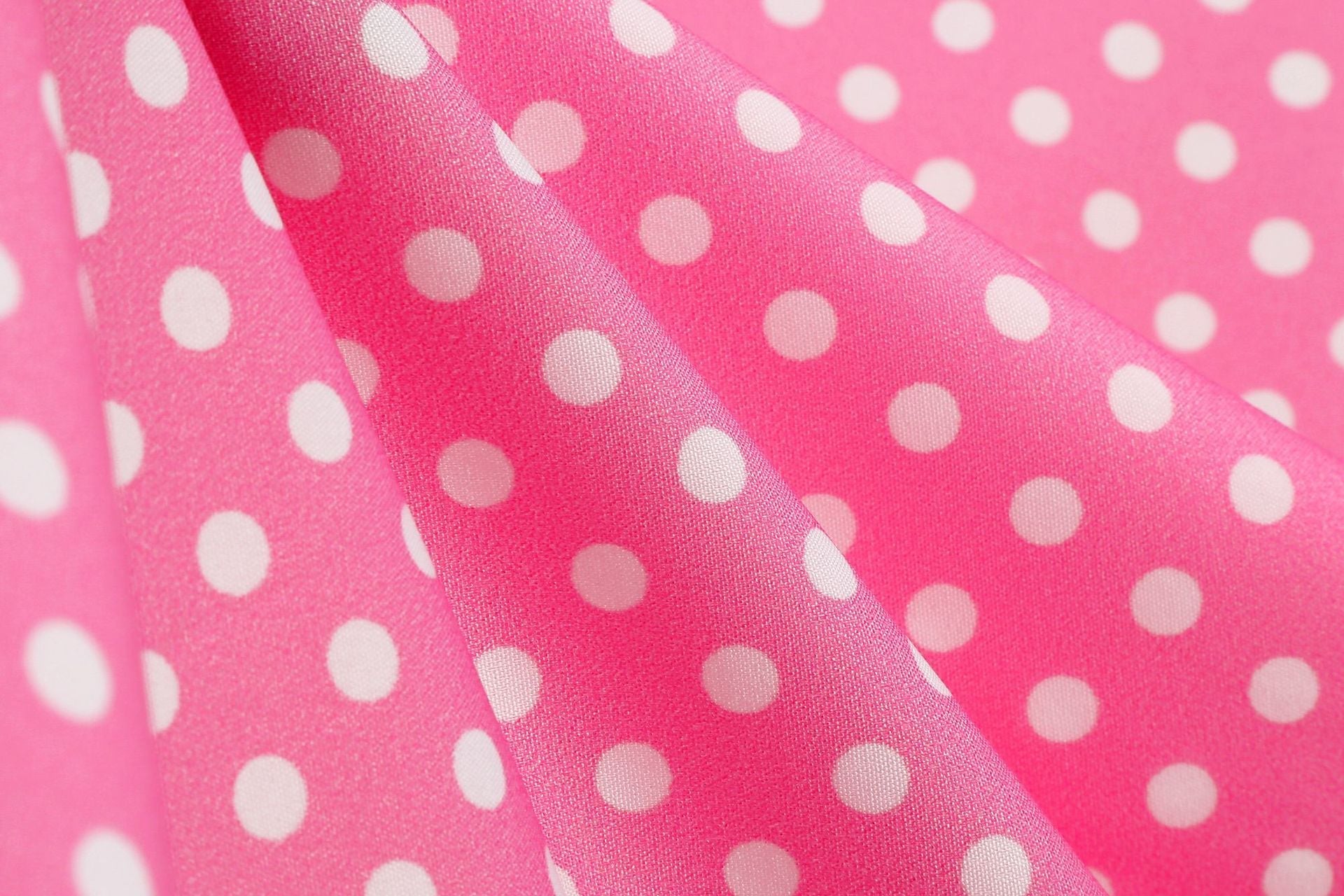 Womens 1950s Retro Rockabilly Polka Dot Casual Dress Vintage Style Prom Dress Pink