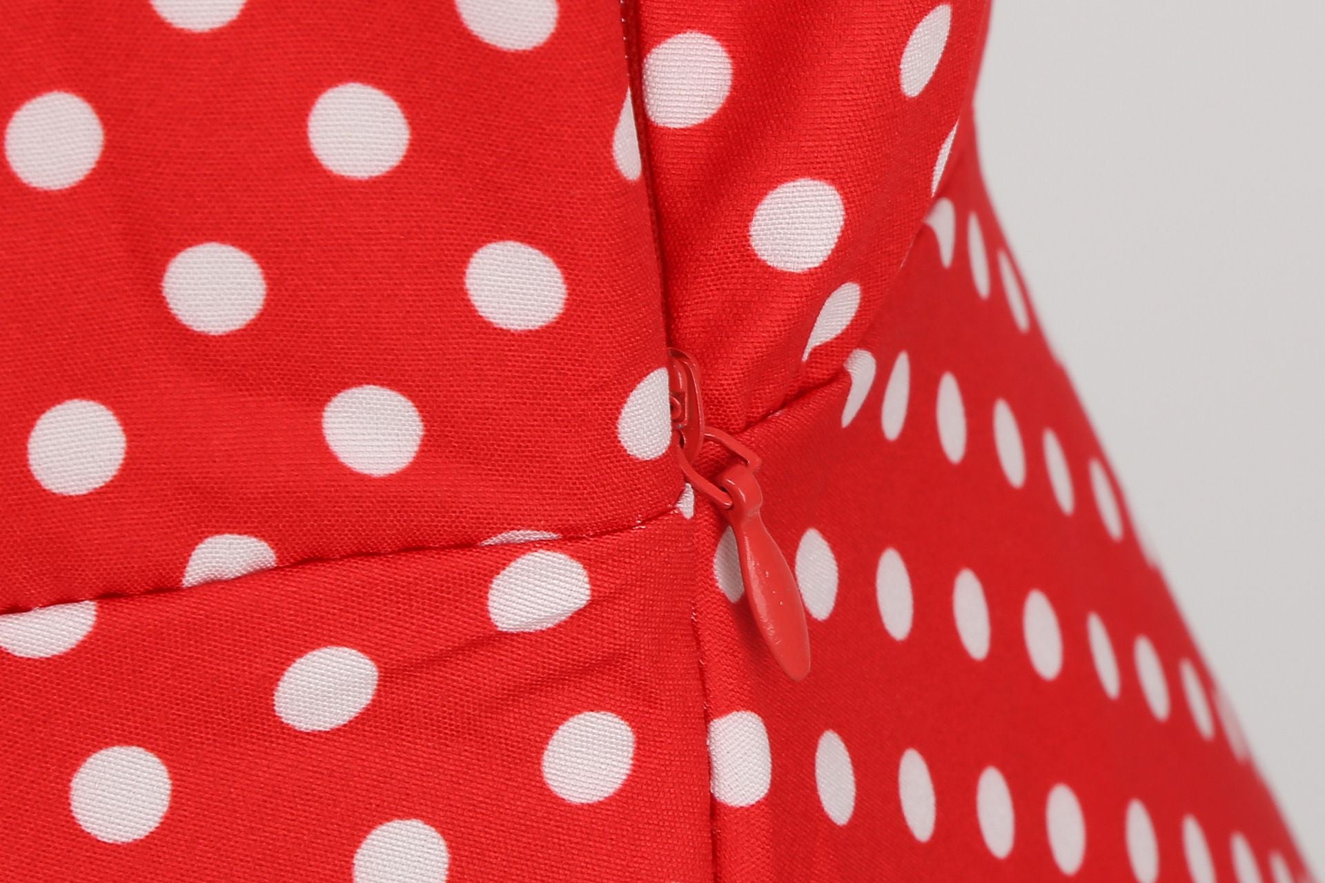 Womens 1950s Retro Rockabilly Polka Dot Casual Dress Vintage Style Prom Dress Red