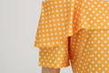 Womens 1950s Retro Rockabilly Polka Dot Casual Dress Vintage Style Prom Dress Yellow