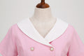 Womens 1950s Vintage Audrey Hepburn Style Cocktail Swing Costume Dresses Pink