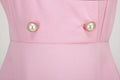 Womens 1950s Vintage Audrey Hepburn Style Cocktail Swing Costume Dresses Pink
