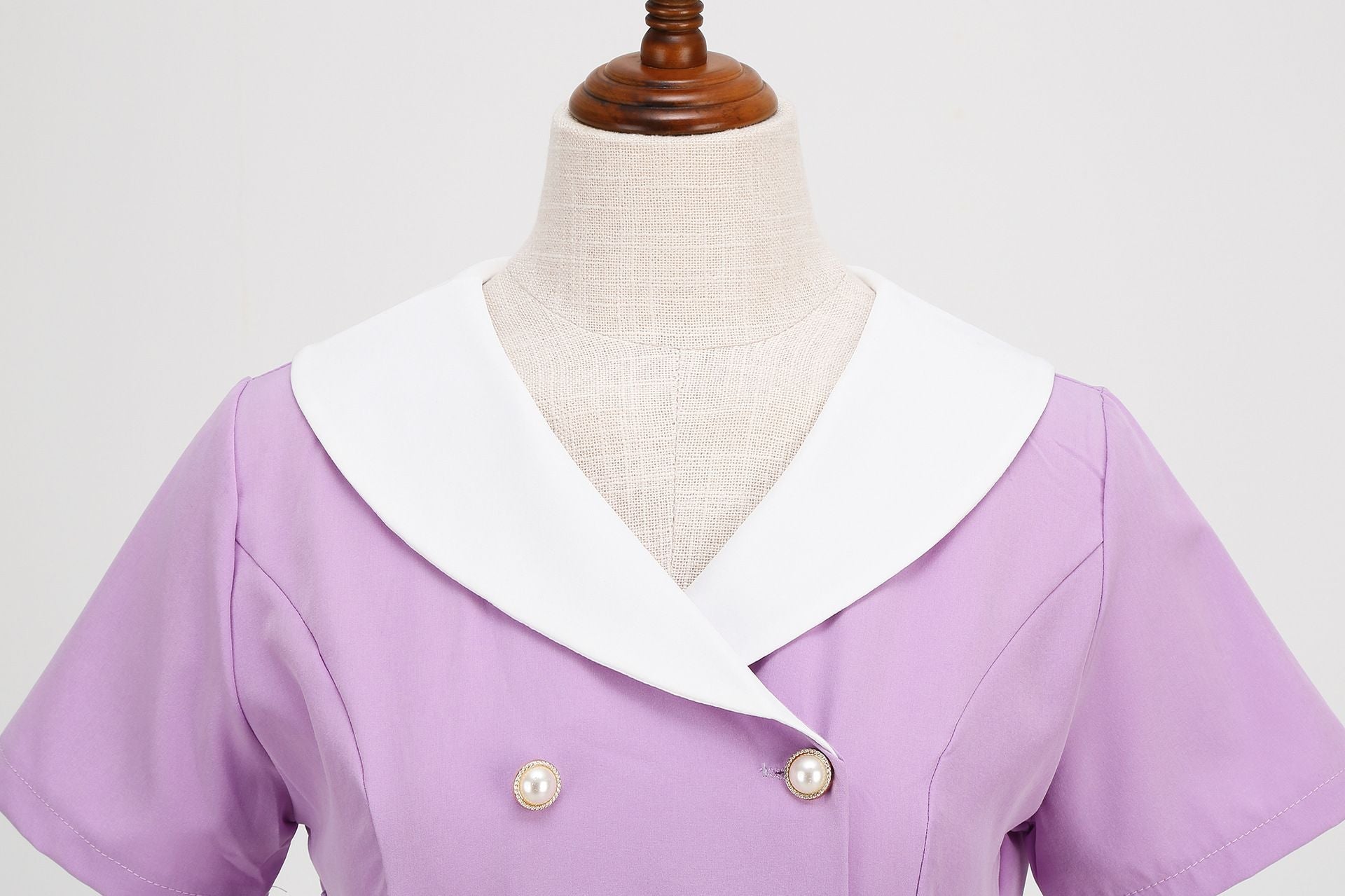 Womens 1950s Vintage Audrey Hepburn Style Cocktail Swing Costume Dresses Purple