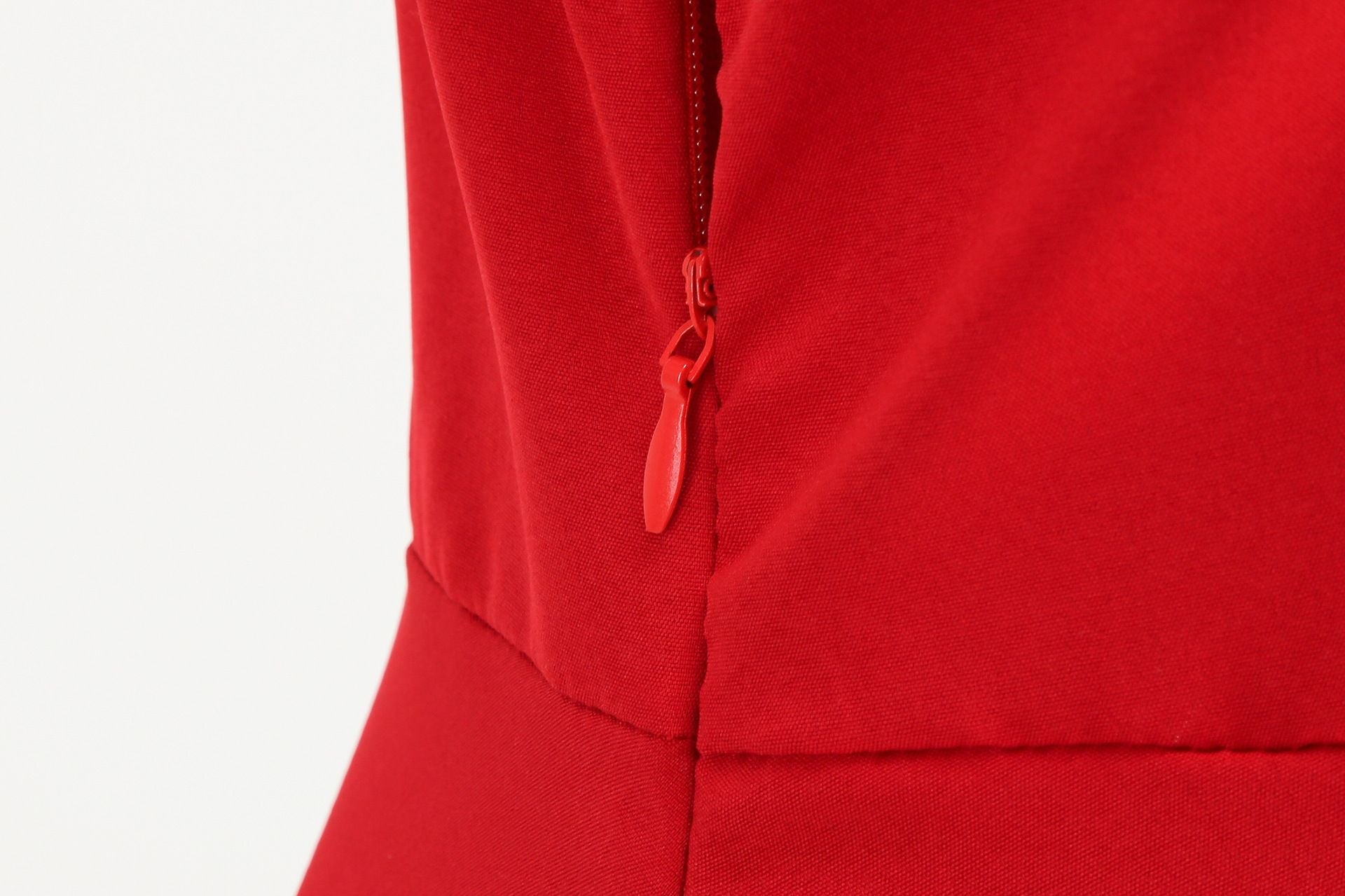 Womens 1950s Vintage Audrey Hepburn Style Cocktail Swing Costume Dresses Red