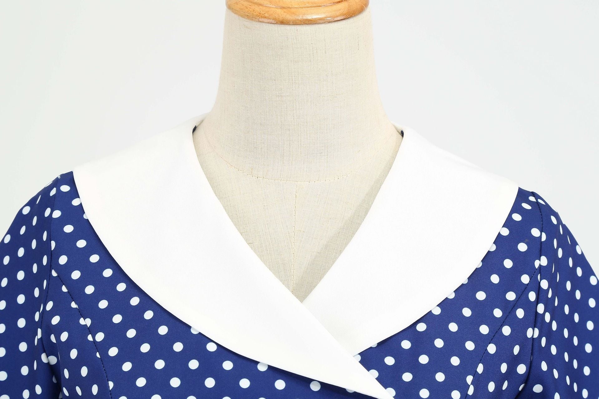 Womens 1950s Vintage Audrey Hepburn Style Cocktail Swing Halloween Dresses Blue