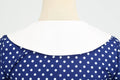 Womens 1950s Vintage Audrey Hepburn Style Cocktail Swing Halloween Dresses Blue