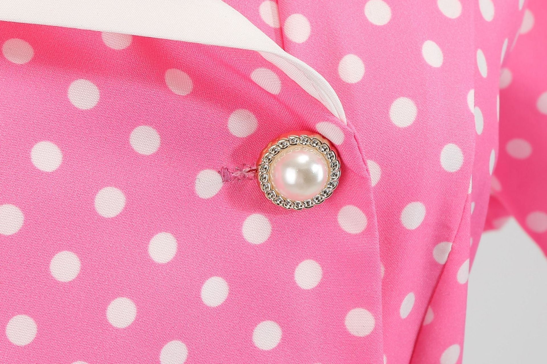 Womens 1950s Vintage Audrey Hepburn Style Cocktail Swing Halloween Dresses Pink