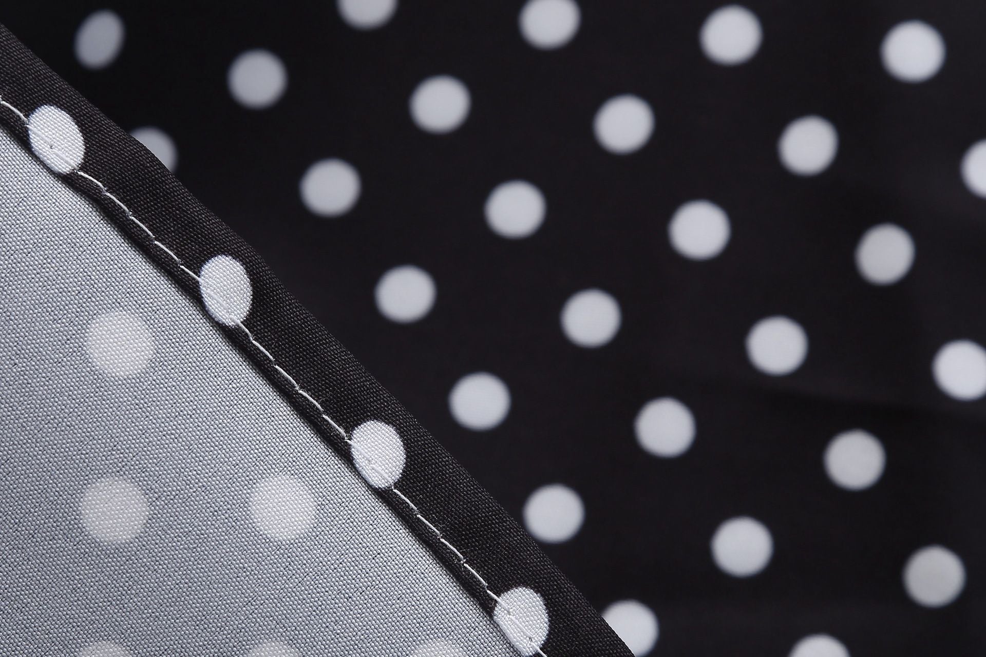 Womens 1950s Vintage Dress Bowknot Prom Short Sleeve Polka Dot Party Dress Black