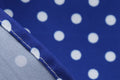 Womens 1950s Vintage Dress Bowknot Prom Short Sleeve Polka Dot Party Dress Blue