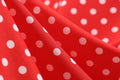 Womens 1950s Vintage Dress Bowknot Prom Short Sleeve Polka Dot Party Dress Red