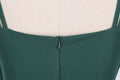 Womens 50s 60s A Line Rockabilly Dress Vintage Swing Party Dress Green