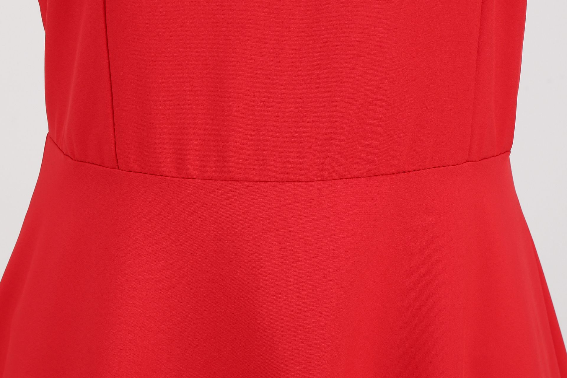 Womens 50s 60s A Line Rockabilly Dress Vintage Swing Party Dress Red