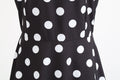 Womens 50s 60s Vintage Sleeveless Polka Dot A-Line Cocktail Party Dresses Black