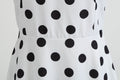 Womens 50s 60s Vintage Sleeveless Polka Dot A-Line Cocktail Party Dresses White