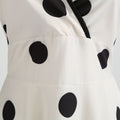 Womens 50s Vintage Retro Rockabilly Sleeveless V Neck Cocktail Party Swing Dress Beige