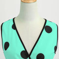 Womens 50s Vintage Retro Rockabilly Sleeveless V Neck Cocktail Party Swing Dress Green