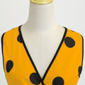 Womens 50s Vintage Retro Rockabilly Sleeveless V Neck Cocktail Party Swing Dress Yellow 