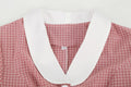 Womens A Line Cape Collar Vintage Swing 1950s Summer Cute Dress with Button Pink