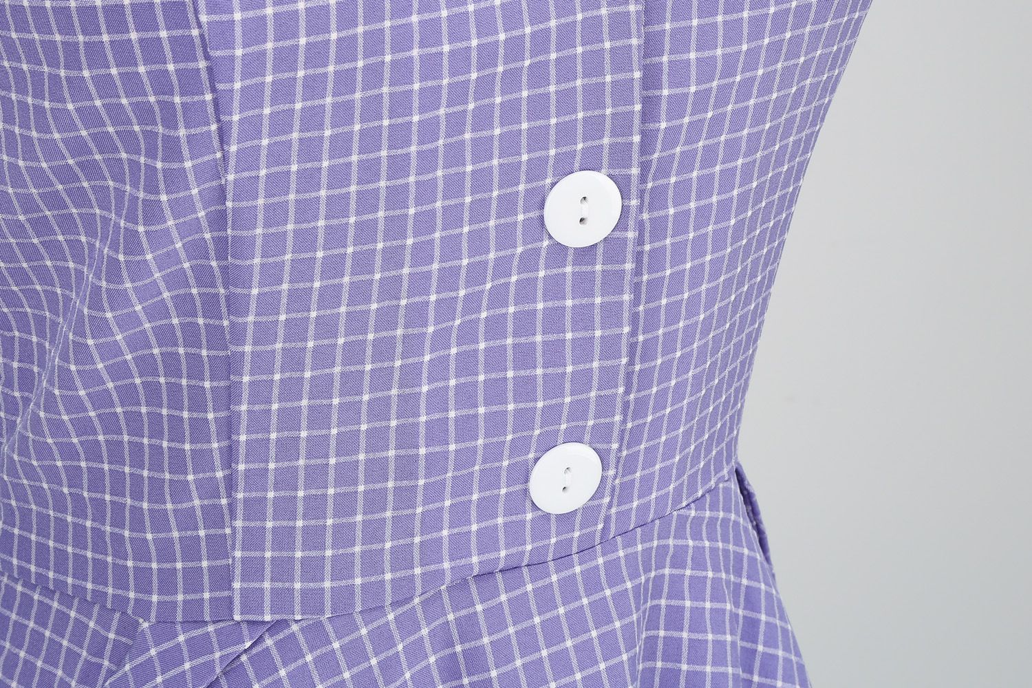 Womens A Line Cape Collar Vintage Swing 1950s Summer Cute Dress with Button Purple