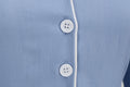 Womens Button Up 1950s Vintage Dresses Women Short Sleeve Belted Swing Dress Blue