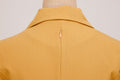 Womens Button Up 1950s Vintage Dresses Women Short Sleeve Belted Swing Dress Yellow