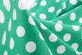 Womens Embroidery Collar Polka Dots 1950s Tea Party Vintage Cocktail Dress Green