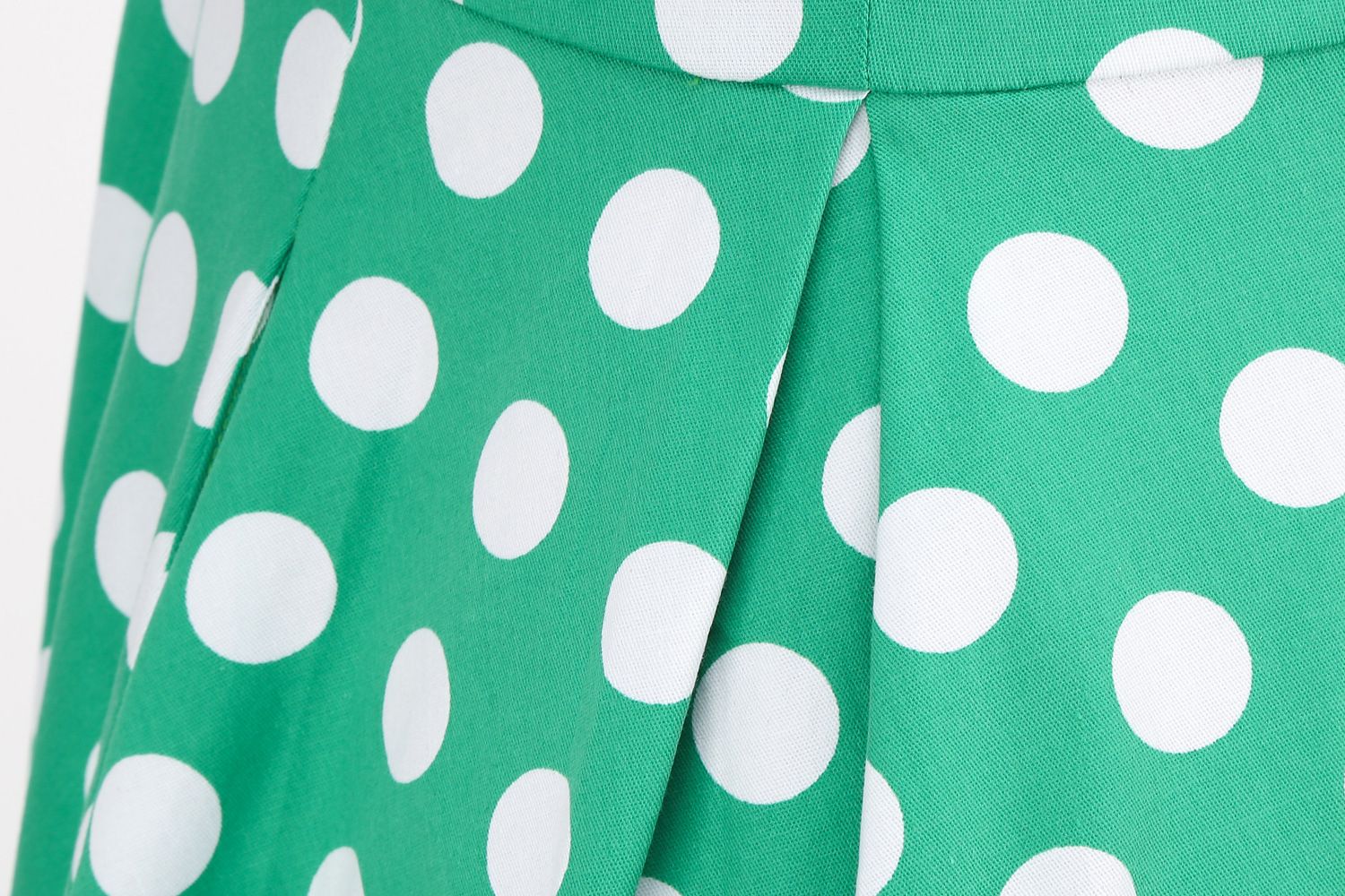 Womens Embroidery Collar Polka Dots 1950s Tea Party Vintage Cocktail Dress Green