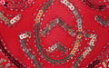 Womens Flapper Dresses 1920s Sequins Art Deco Gatsby Cocktail Dress with Sleeve Red