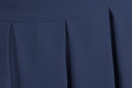 Womens Pleated 1950s Vintage Skirt Floral Print A-line Midi Skirts Navy