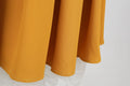 Womens Pleated 1950s Vintage Skirt Floral Print A-line Midi Skirts Yellow