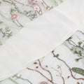 Womens Retro 50s Vintage Floral Tulle Embroidery A-Line Pleated Skirts White