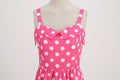 Womens Retro Rockabilly Dress Floral Audrey Hepburn 50s 60s Party Gown Pink