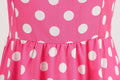 Womens Retro Rockabilly Dress Floral Audrey Hepburn 50s 60s Party Gown Pink