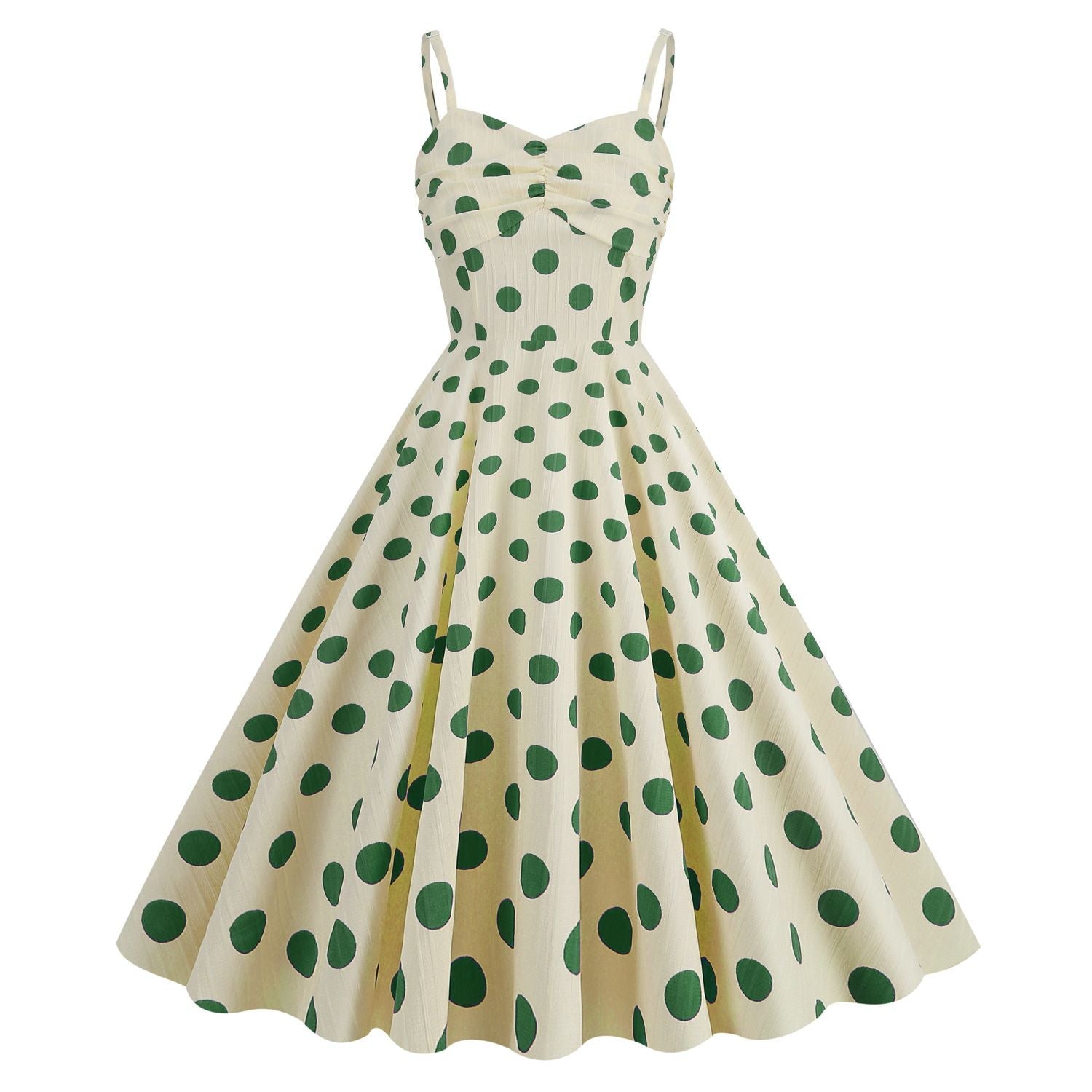 Womens Retro Rockabilly Princess Cosplay Dress Halter Audrey Hepburn Gown Green